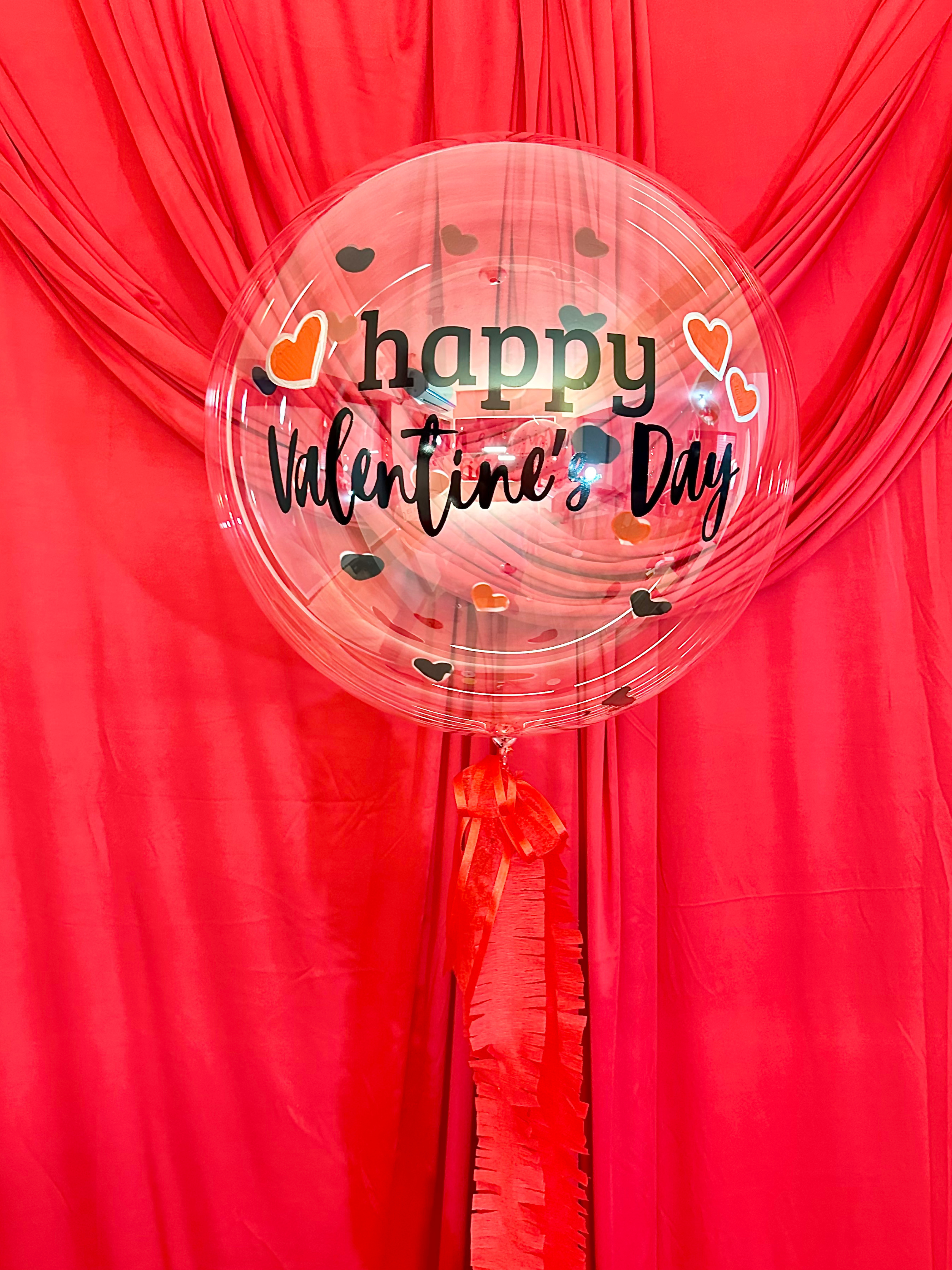 Burbuja mediana Valentines Day