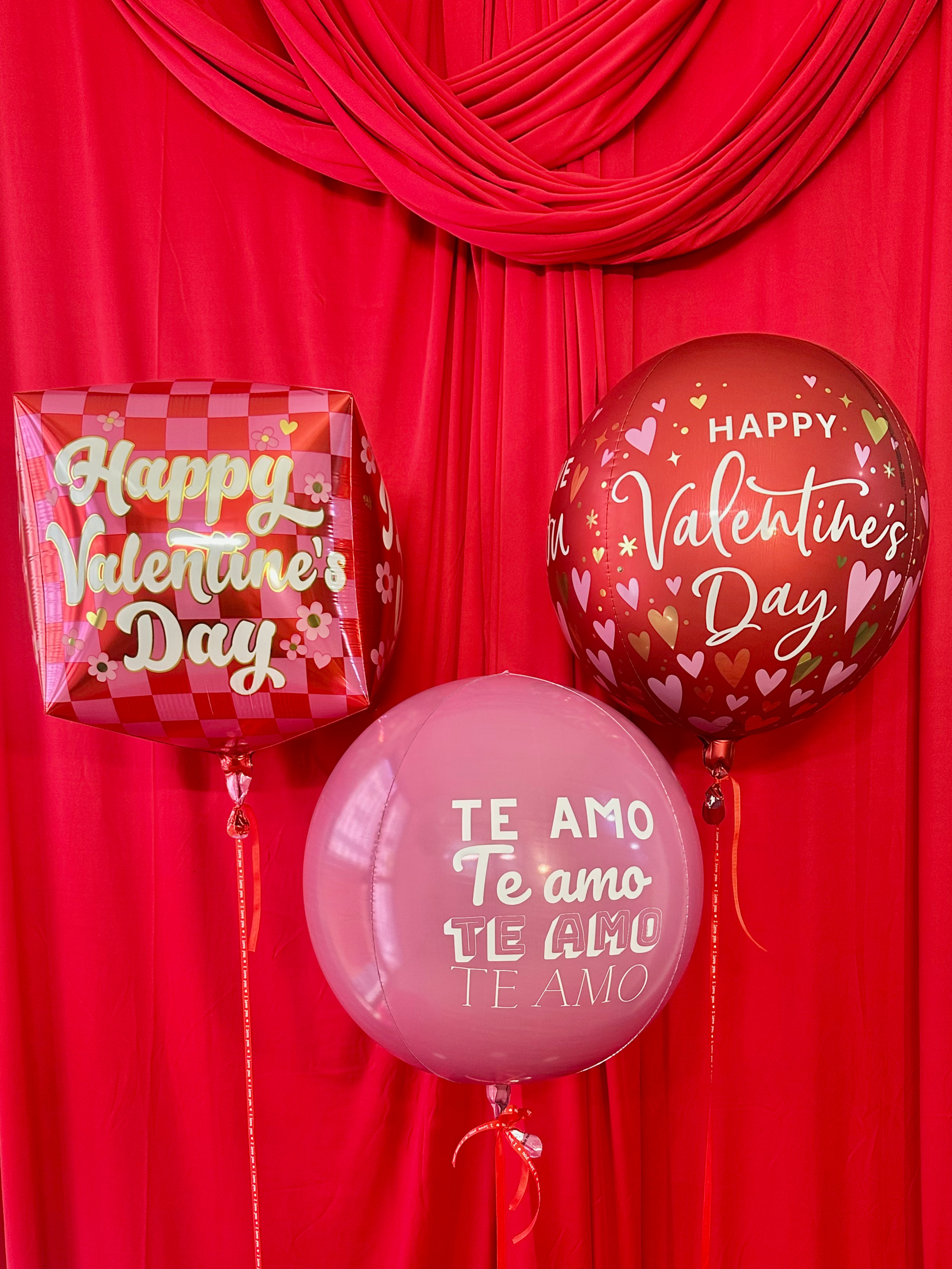 Esferas metálicas Valentines Day