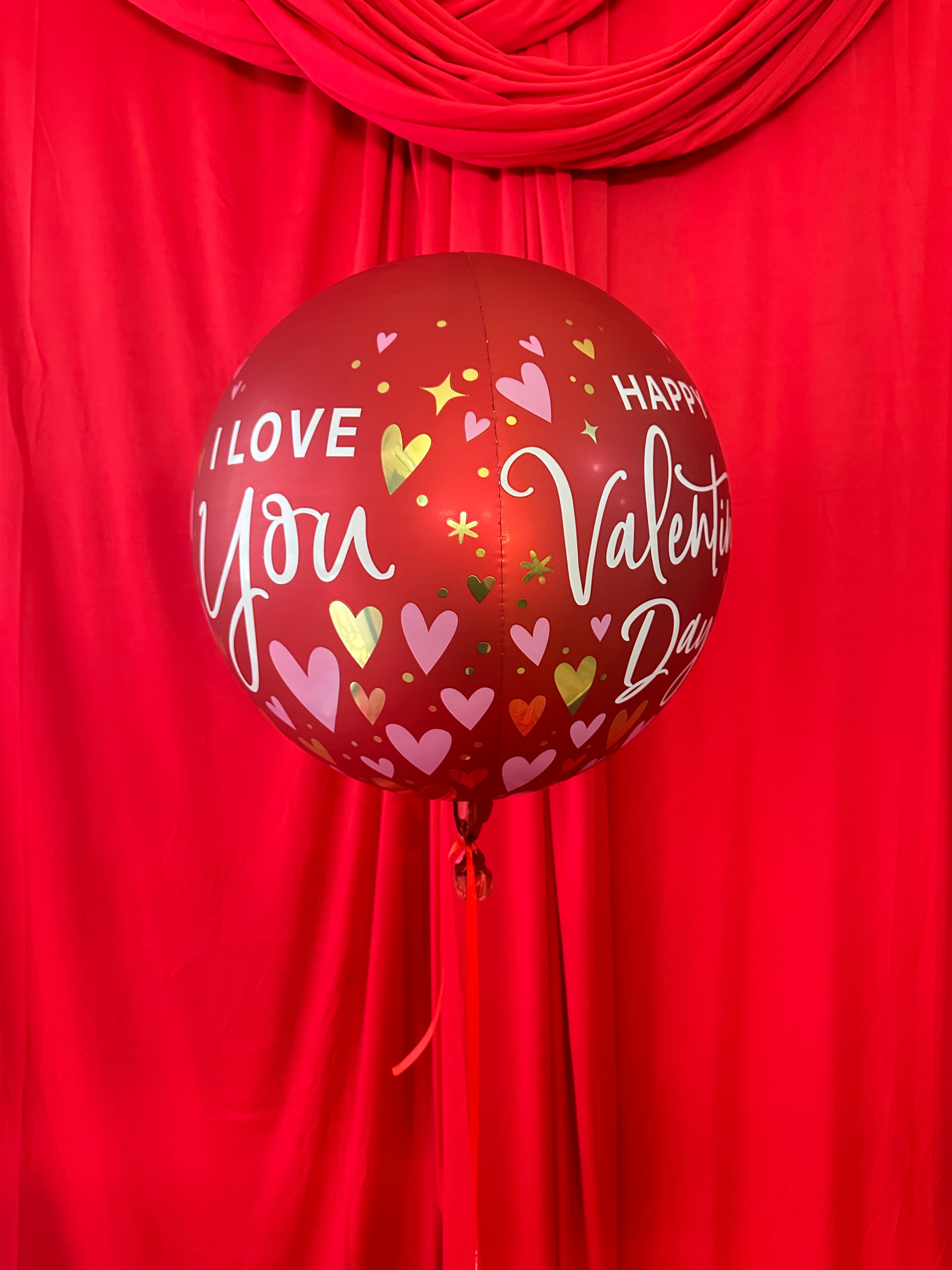 Esferas metálicas Valentines Day