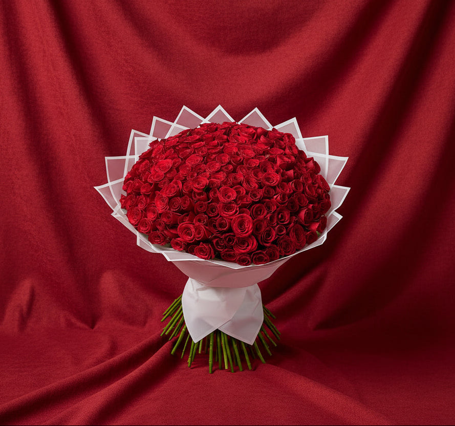 Gigante ramo de rosas